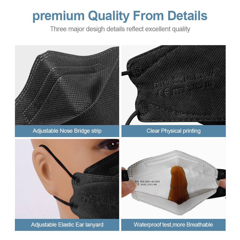 Adult Fish Shape Certified KN9 - огляд і ціна Disposable Surgical Mask