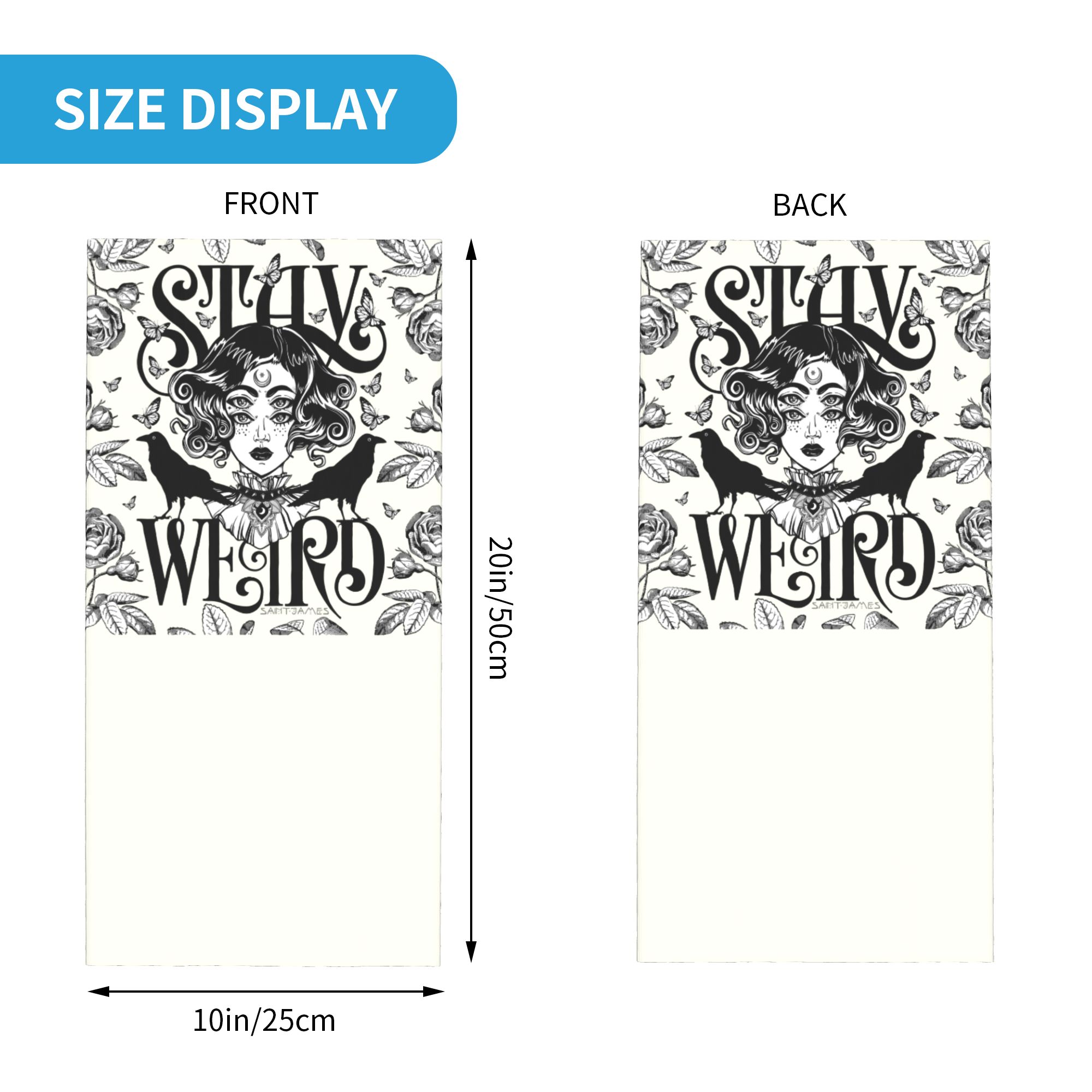 Custom Stay Weird Bandana Neck - огляд і ціна Neck Gaiter Face Cover