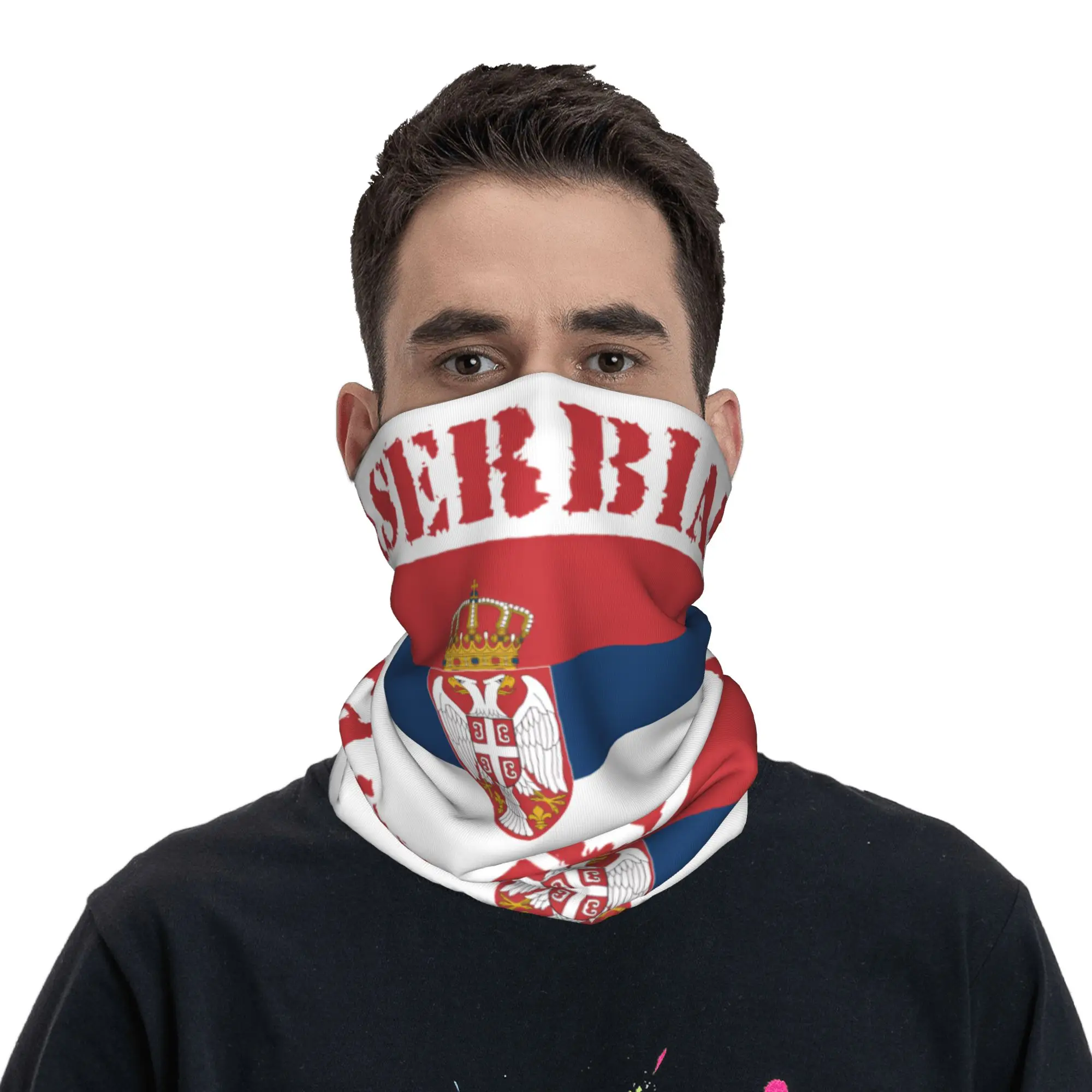 New Serbia Flag Bandana Neck G - огляд і ціна Neck Gaiter Face Cover
