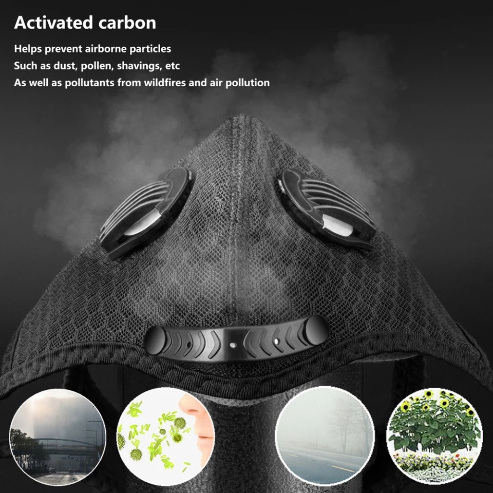 1PCS Cycling Mask With Activat - огляд і ціна Dust Mask Construction