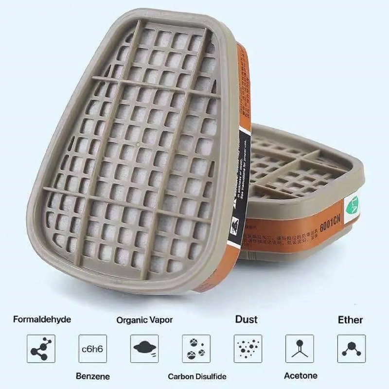 Activated Carbon 6001 Cartridg - огляд і ціна Dust Mask Construction