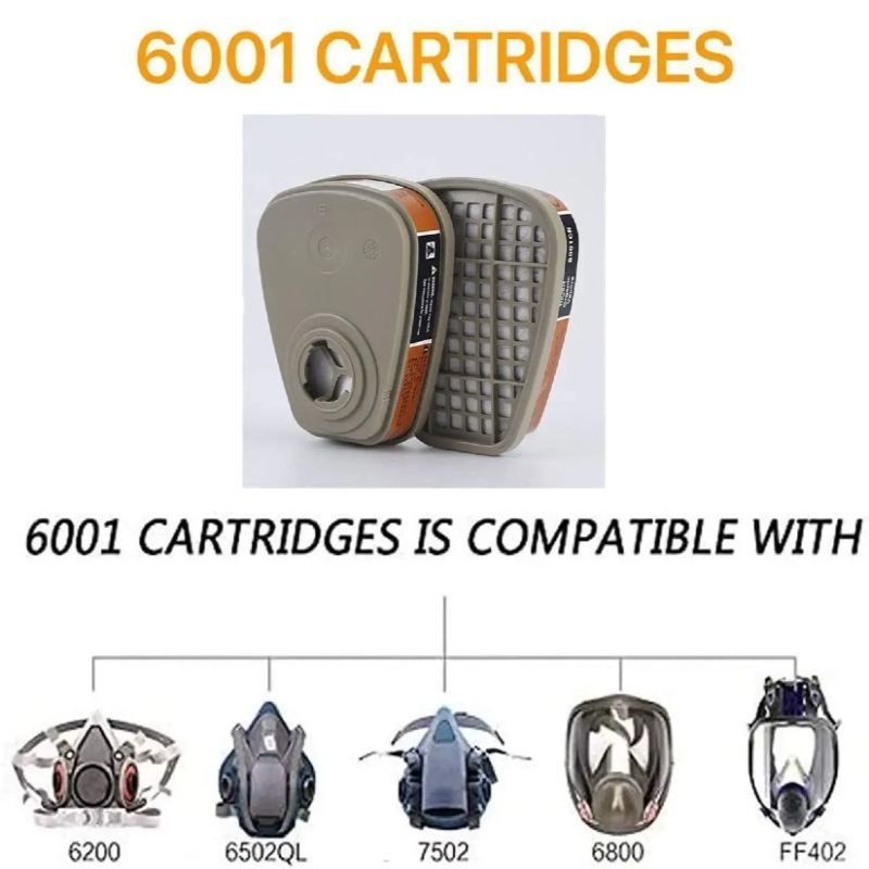 Activated Carbon 6001 Cartridg - огляд і ціна Dust Mask Construction