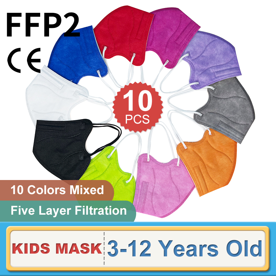 10PCS Children FFP2 Face Mask  - огляд і ціна Kids Face Mask