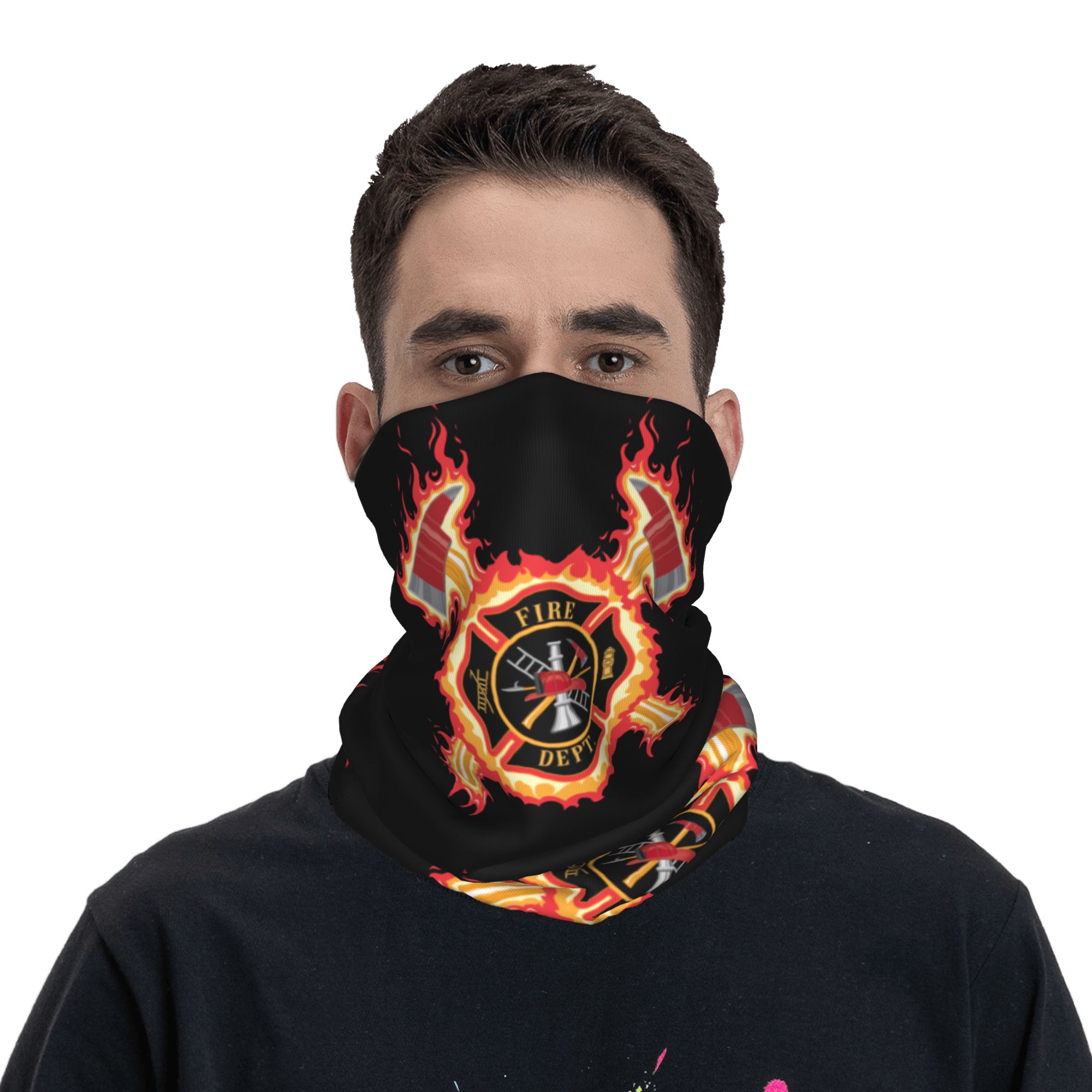 Custom Firefighter Cross Banda - огляд і ціна Neck Gaiter Face Cover