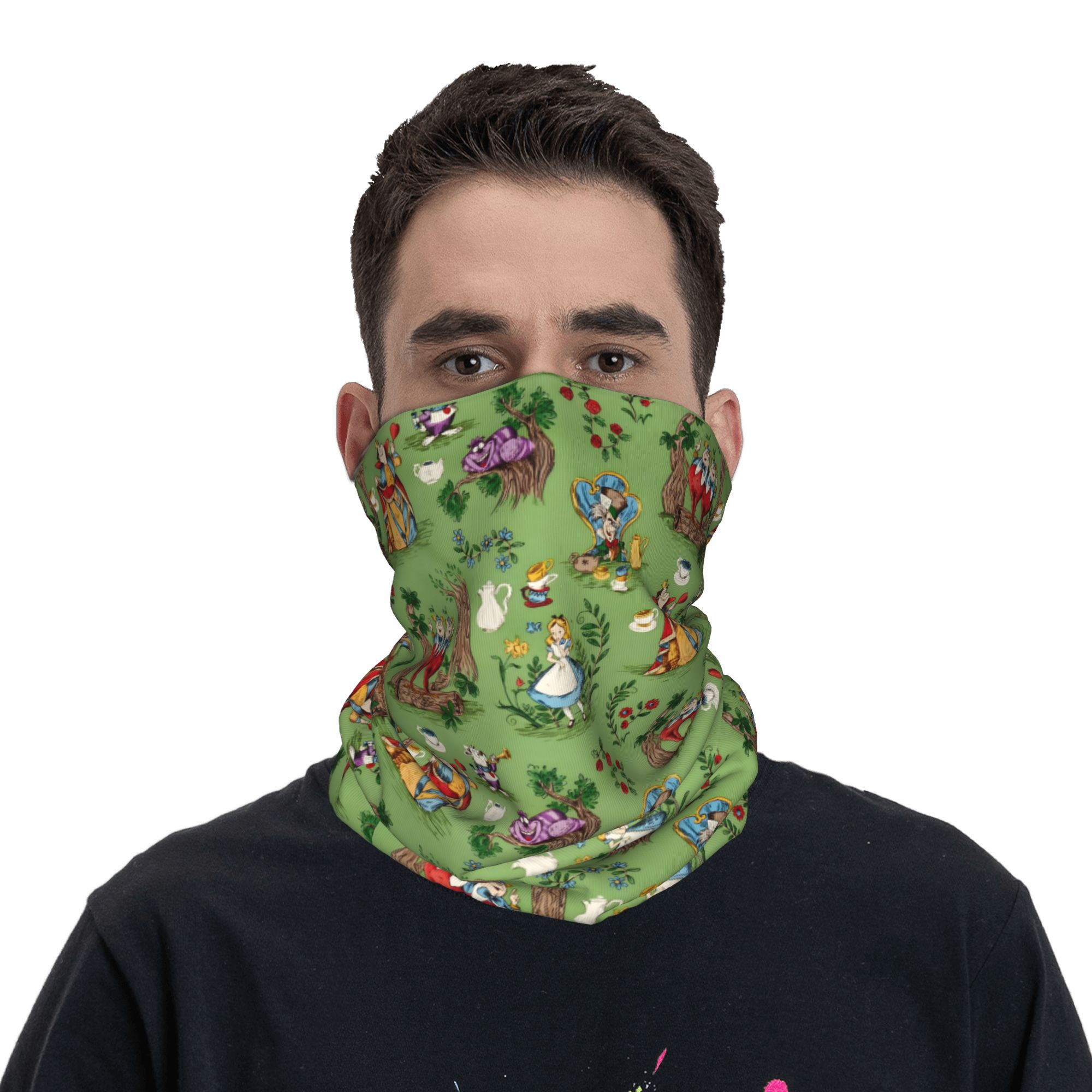 Custom A-Alice in W-Wonderland - огляд і ціна Neck Gaiter Face Cover