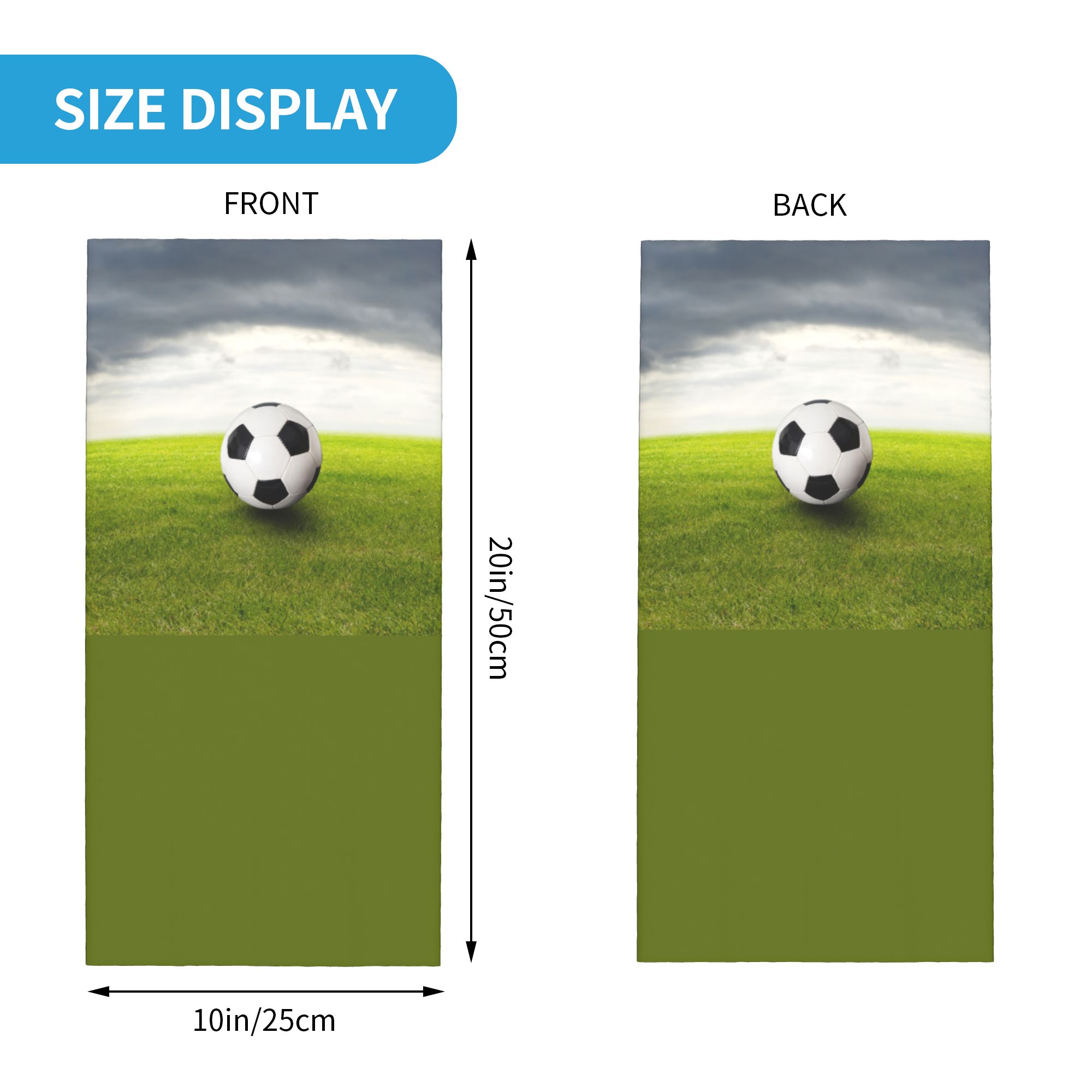 Custom Soccer Ball Lies On the - огляд і ціна Neck Gaiter Face Cover