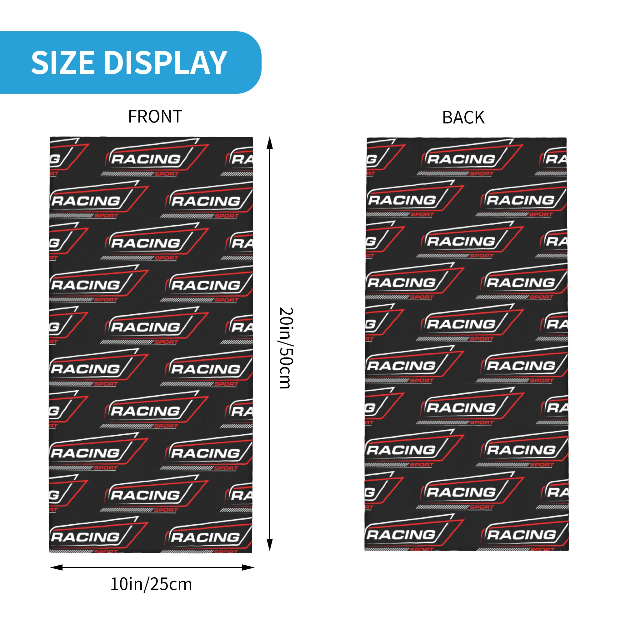 Custom Racing Speed Race Banda - огляд і ціна Neck Gaiter Face Cover