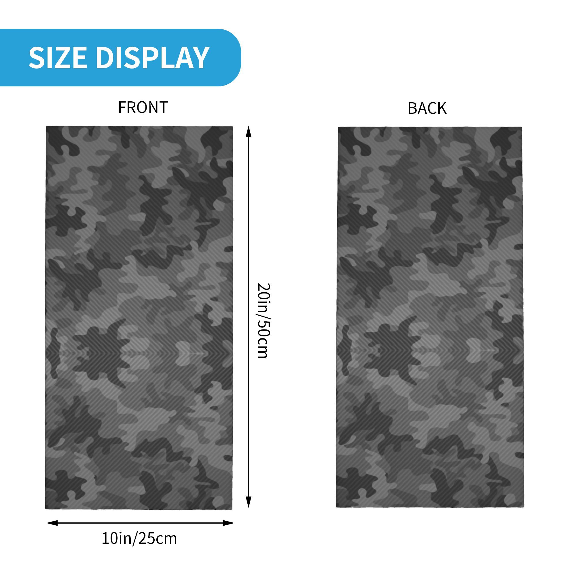 Custom Carbon Camo Bandana Nec - огляд і ціна Neck Gaiter Face Cover